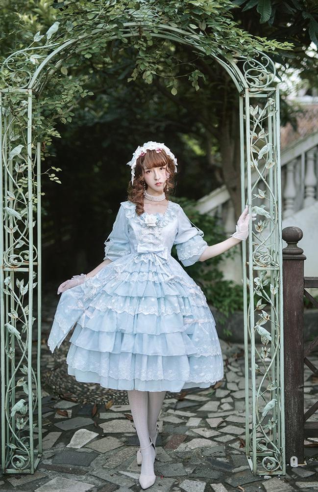 Dawn Wedding - Sweet Lolita Headress, Rose Decorated BNT