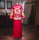Red Groom Wedding  Dragon Tang Jacket Set