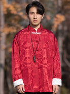 Men's Modern Jacquard Tang Jacket-Plus Size Available