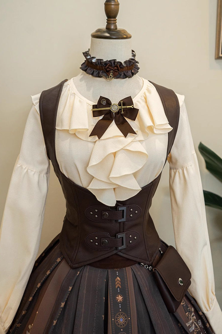 Demon Hunting Notes PU Gothic Punk Lolita Vest 2 Colors
