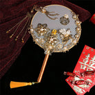 Chinese Bridal Double Happiness  Round Hand  Fan