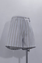 White Rabbit Theater Striped Print Ouji Fashion Handsome Lolita Shorts