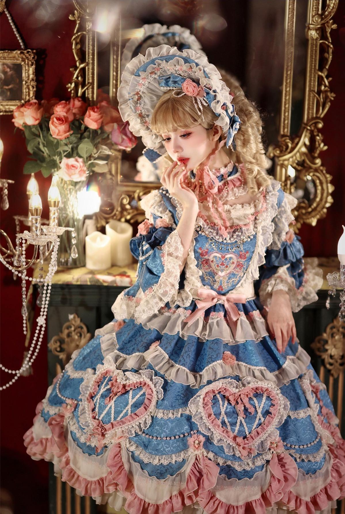 Antique Cake - Vintage Lolita OP Princess Dress Gorgeous Lolita Outfit