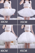 White Violent Boneless Four-Layered Sweet Lolita Petticoat