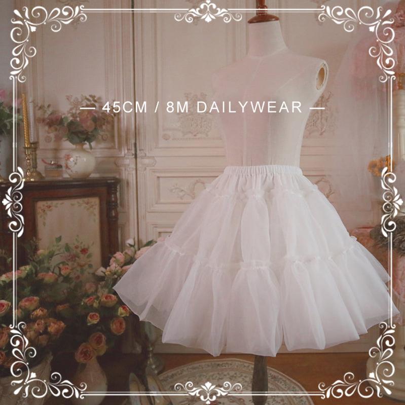Dailywear A-Line Lolita Petticoat, 18" (45cm), Cotton Lining