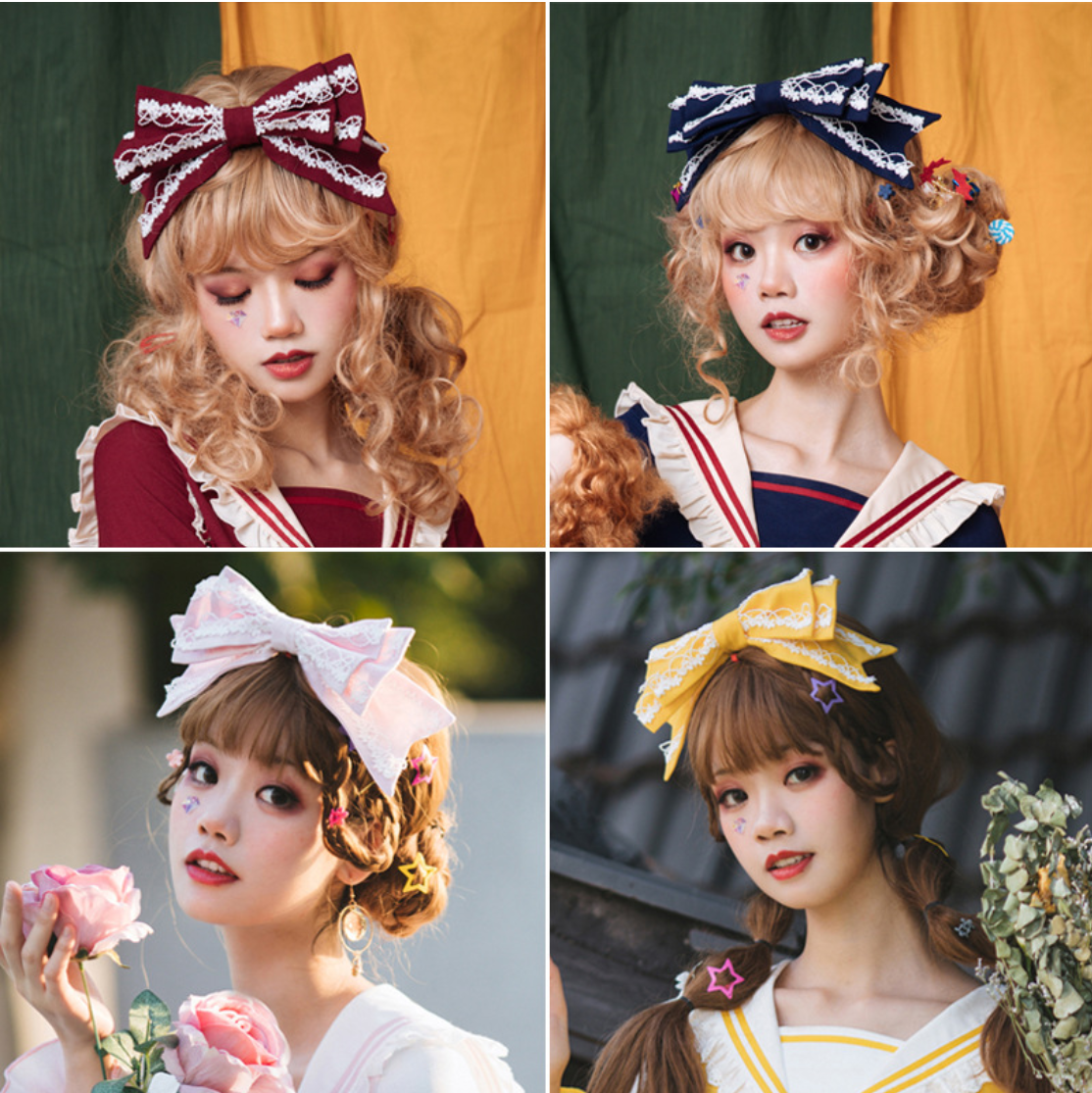 Sweet Japanese Style Lolita KC Multicolors
