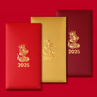 Personalized Embossed  Year of Snake 2025 Red Envelopes (10pcs)