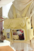 [Kitten Diary] Hidden Compartment Embroidered Bow Sweet Lolita Anime Itabag 8 Colors