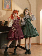 Classic Lolita Salopette Set Violin Preppy Style Dress