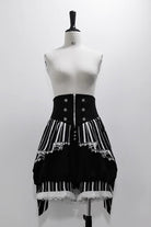Black/White Wonderful Trick Stripe Print Lace Ouji Fashion Elegant Lolita Shorts