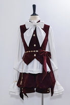 Red [Rabbit Hunt] Sweet Prince Handsome Ouji Lolita Vest