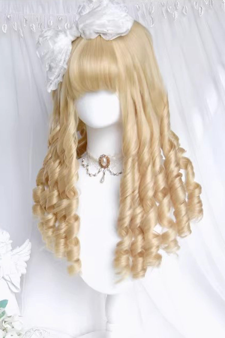 [Curio Cottage] Elegant Palace Roman Curl Medium-Length Lolita Wavy Wig 3 Colors