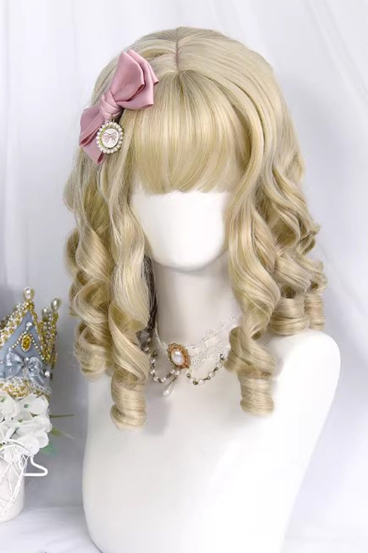 [Pearl Maiden] Vintage Elegant Roman Short Lolita Curly Wig 2 Colors
