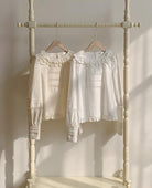 Jennie - Sweet Lolita Cotton Shirt, Ruffled Round Collar