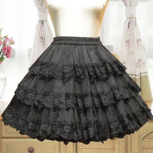 Organza Hollow Flouncing Lolita Petticoat