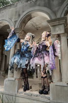 Dead Leaf Butterfly - Chiffon Gothic Lolita JSK, Irregular Tiered Skirt