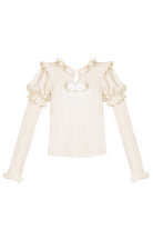 Hair Ball Tie Long Puff Sleeves Sweet Lolita Blouse 4 Colors