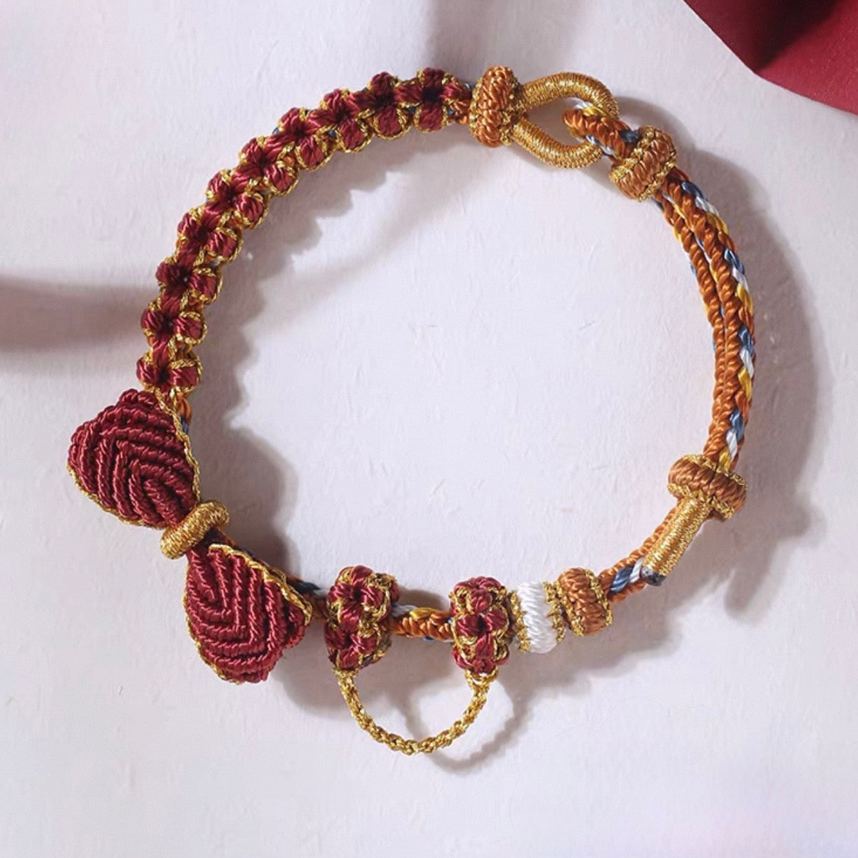 Lucky Bow Handwoven Chinese Knot Bracelet