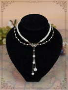 Classic Artificial Pearl Necklace, Butterfly Pendant