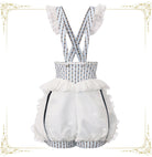 Immortal Bunny's Invitation - High-Waist Ouji Lolita Lantern Shorts, Detachable Straps