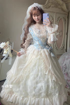 Ivory Crown Coronation Ruffle Hanayome Cardigan Bowknot Lace Sweet Gorgeous Lolita Dress