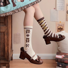 Elegant Lolita Bownot Retro High Heel Shoes