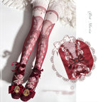 Red Maria - Printed Lolita Pantyhose, Multiple Colors
