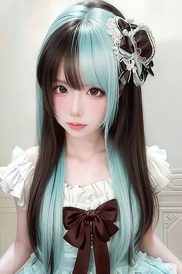 Sweet Lolita Daily Long Straight Highlighted Wig 2 Colors