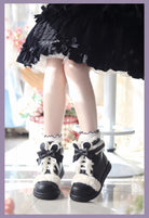 Bear Dada - Winter Kawaii Lolita Boots, Plush Accent