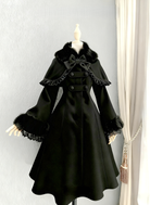 Anastasia - Madeleine - Elegant Lolita Wool Coat, Detachable Cape
