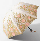 Foldable Lolita Parasol, Floral and Embroidery Detail