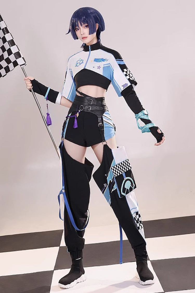 Multi-Color Wandering Rider Print Prince Handsome Cool Ouji Lolita Set