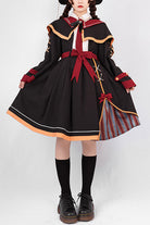 Black High Waist Magic Sweet Lolita OP Dress With Cloak