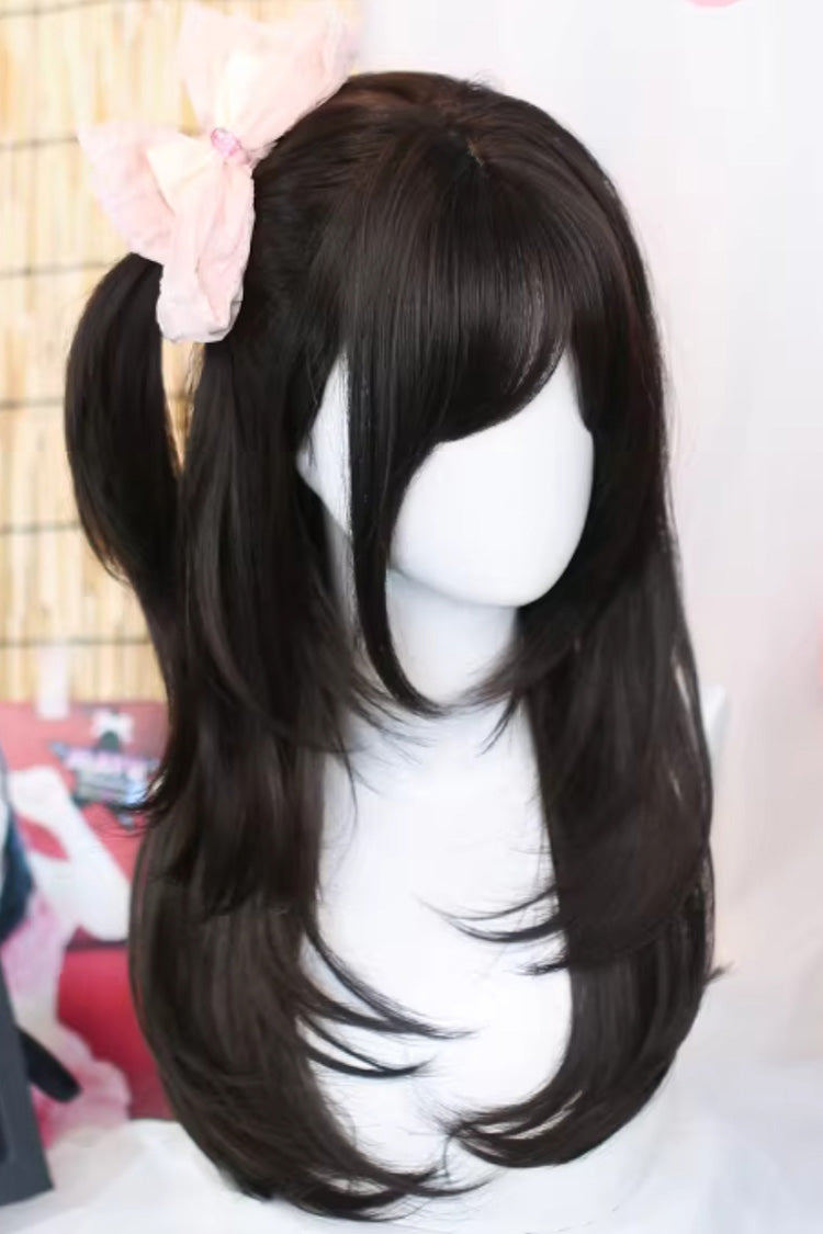 Long Straight Hair Sweet Japanese Lolita Wig 2 Colors