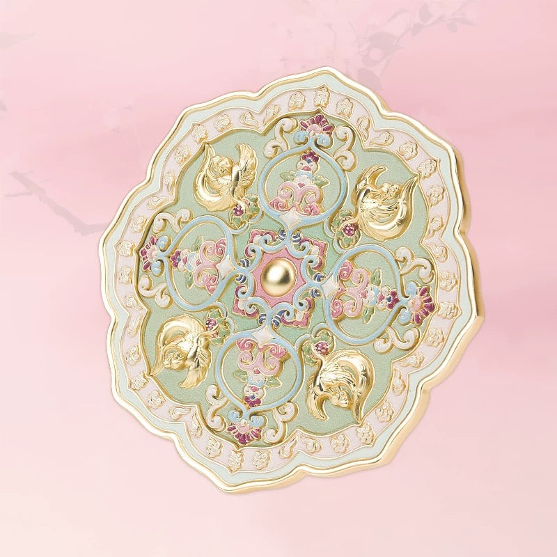 Thousand Springs Auspicious Chinese Pocket Mirror