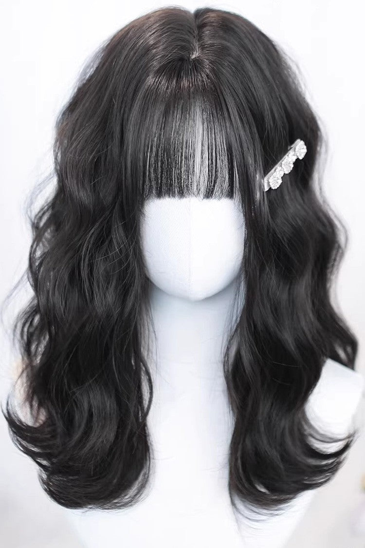 Natural Black Clip-in Curls Hair Topper Lolita Wig