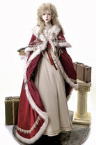 Red [Royal Coronation] Embroidered Sweet Gorgeous European Court Style Lolita Dress and Cape Set