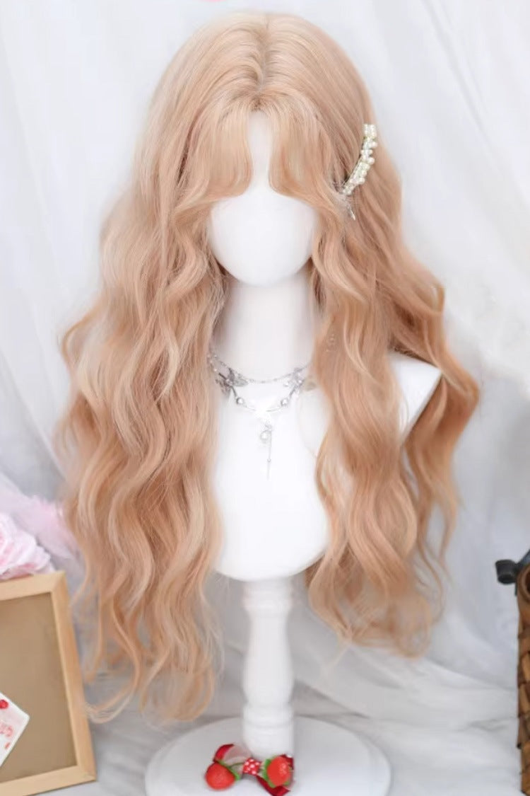 Sweet Doll Style Center Part Long Loose Wave Curly Wig 2 Colors