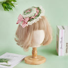 Sweet Lolita Top Hat, Floral Embroidery