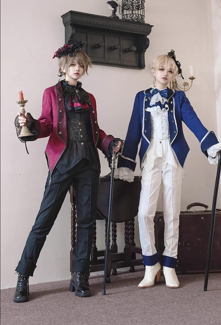 Coffin of Pilgrimage - Medieval European Ouji Lolita Shirt & Pants Suit