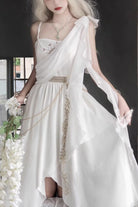 White Sleeveless Tears of Themis Greek Style Gothic Lolita Jsk Dress