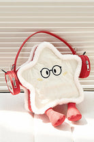 Red/White Headphone Star Cartoon Embroidered Sweet Lolita Backpack Ita Bag
