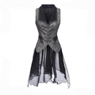 Eternal Displaced Boundary - Ouji Lolita Vest Coat, Detachabl Back Trailing
