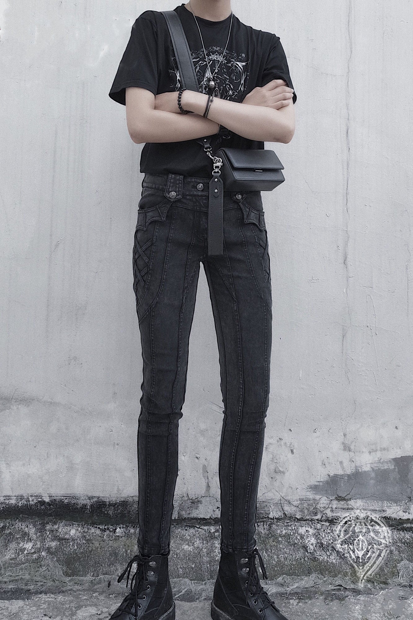 Arca et Ovis - Little Devil - Gothic Lolita Pants High Resilience Ouji Jeans