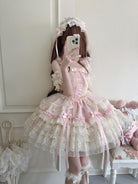 Ribbons of Love - Sweet Lolita JSK Dress, Tiered Ruffles