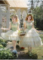 Lily of the Valley Whisper - Embroidered Classic Lolita Corset JSK Dress
