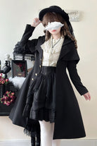 Black [Rich Girl] Long Sleeves Gothic Lolita Coat