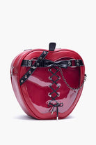 Red Bow Lace-Up Chain-Decorated Gothic Lolita Apple Itabag