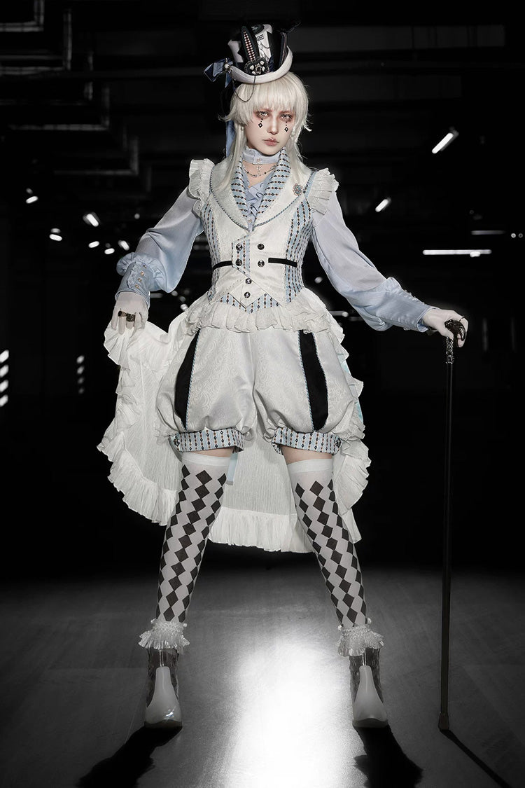[The Rabbit’s Invitation] Long Sleeves Ruffled Classic Vintage Elegant Prince Palace Ouji Lolita Set
