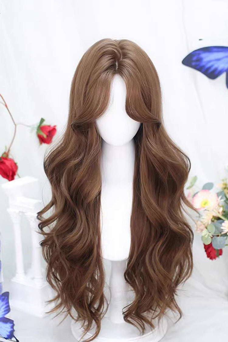 Sweet Lolita Middle-parted Long Curly Wig 4 Colors